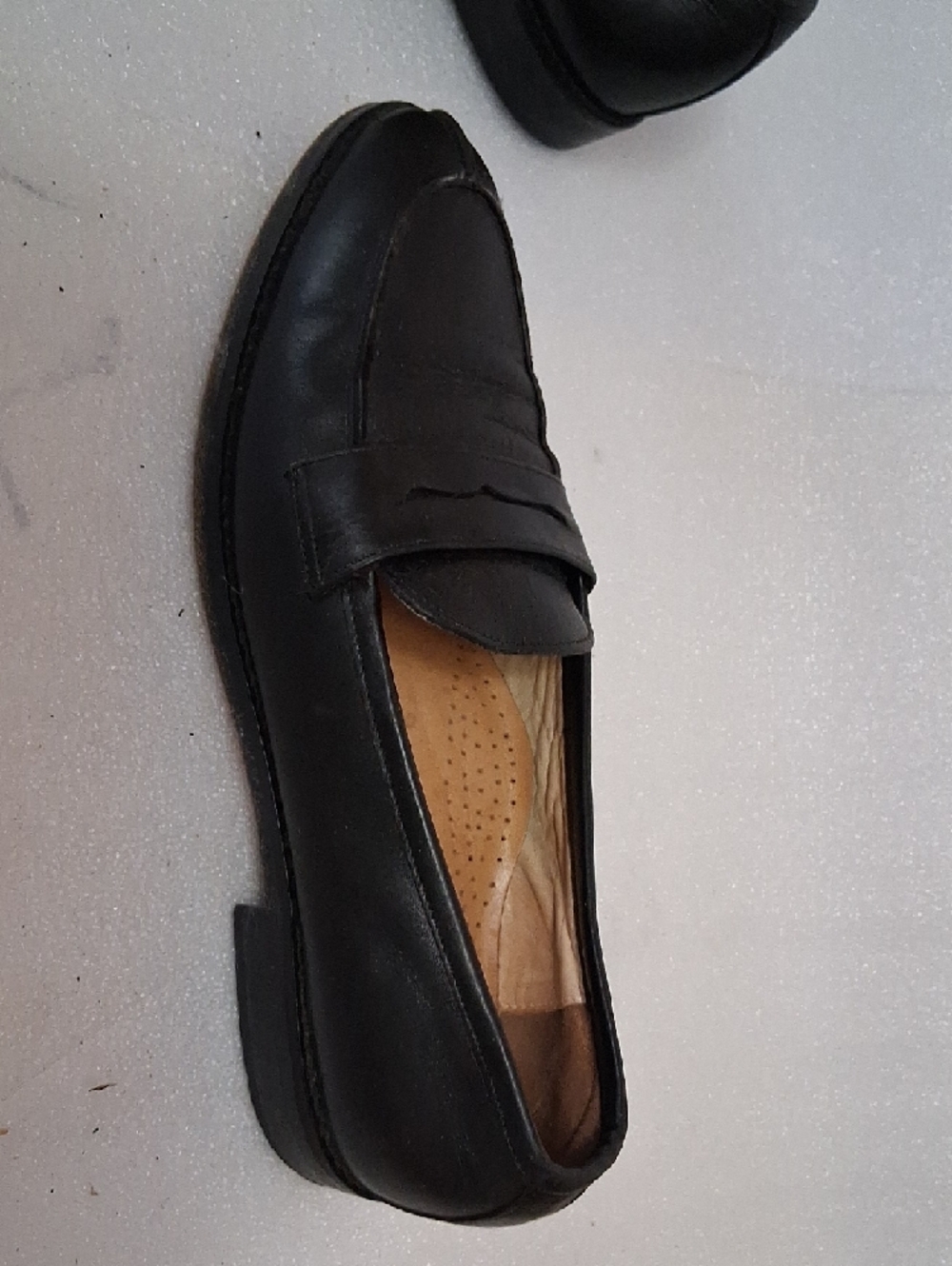 J. Crew Black Leather Penny Loafers - Women's - Picture 2 of 4